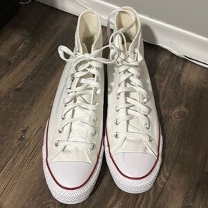 Converse white all stars size 11